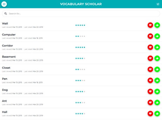 Vocabulary Scholar